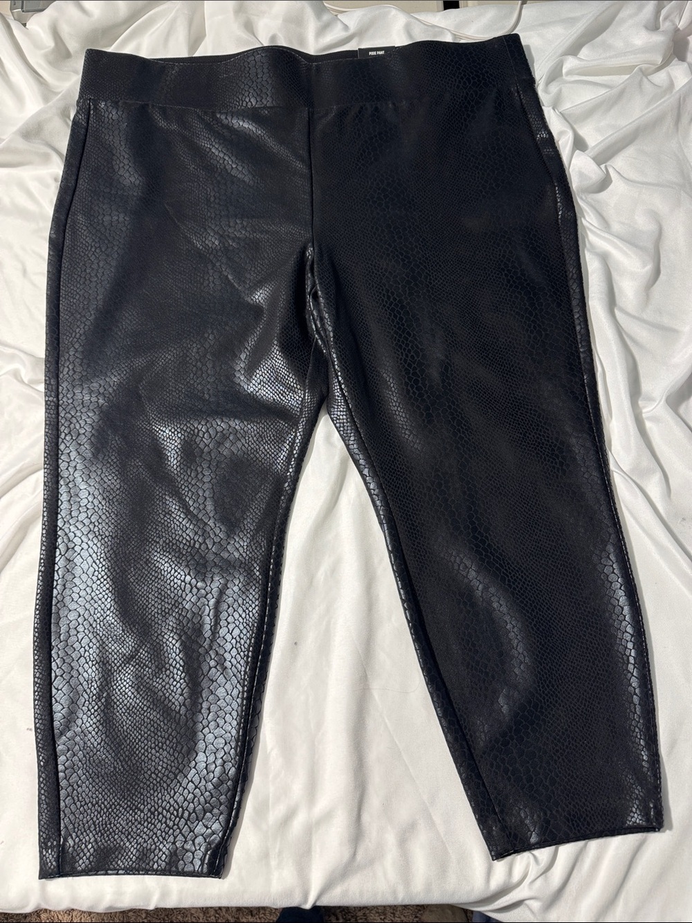 Torrid Pixie Pants Faux Snakeskin Leather 4X NWT High Rise Skinny Edgy Y2K